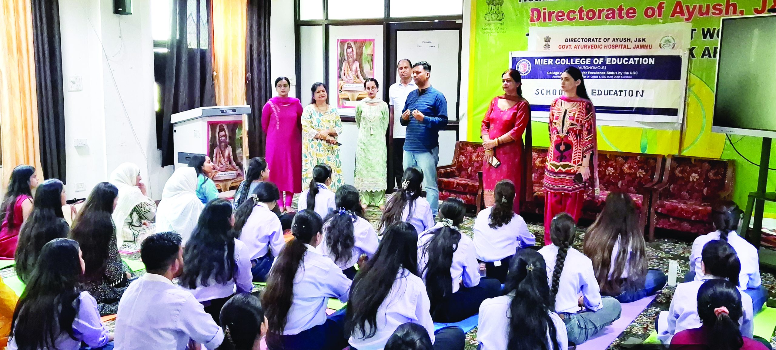 MIER College organises ‘Yoga Setu: Living Awareness Tour’ to Govt Ayurvedic Hospital