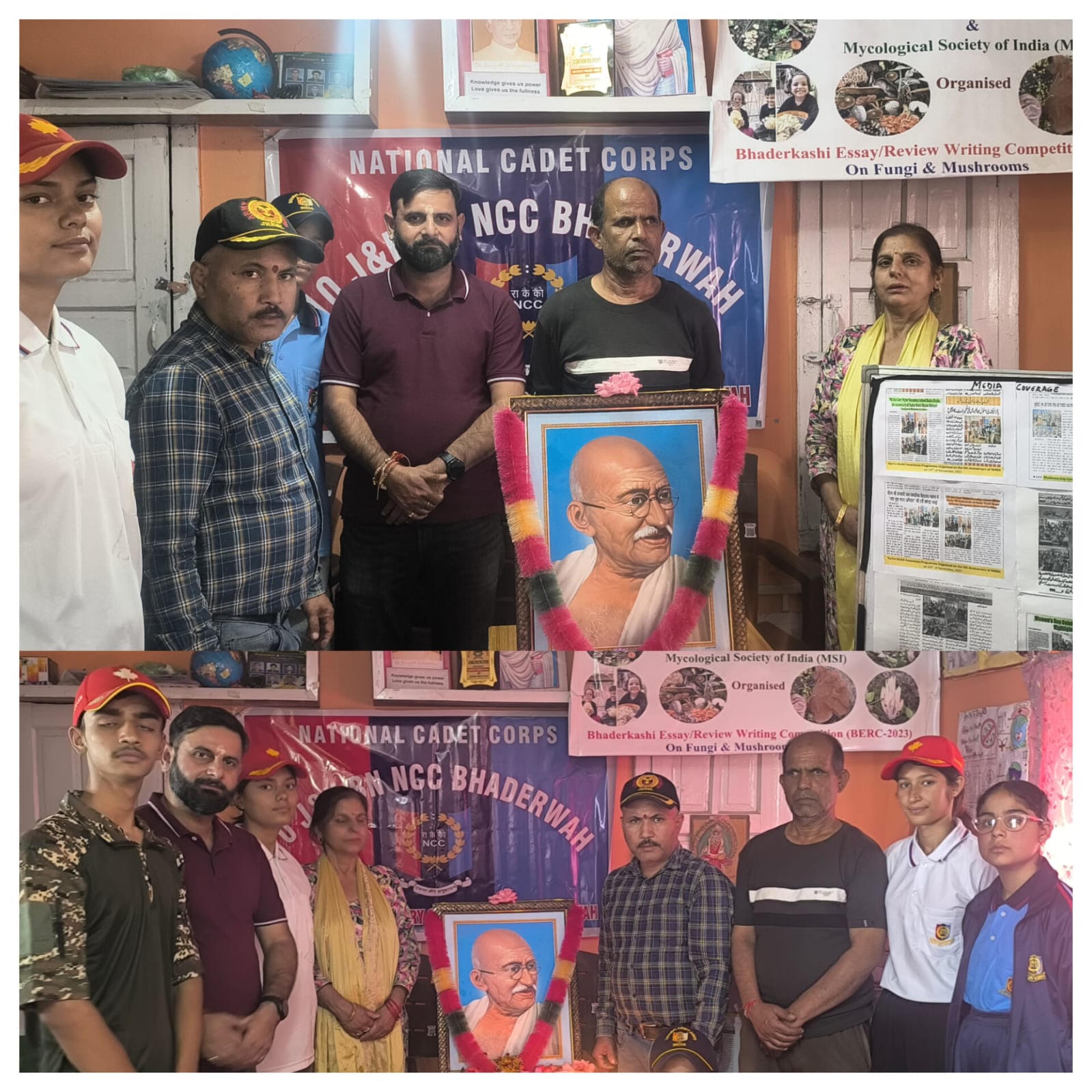 NCC Cadets in Bhaderwah mark Gandhi, Shastri Jayanti with pledge for cleanliness and sustainable environment