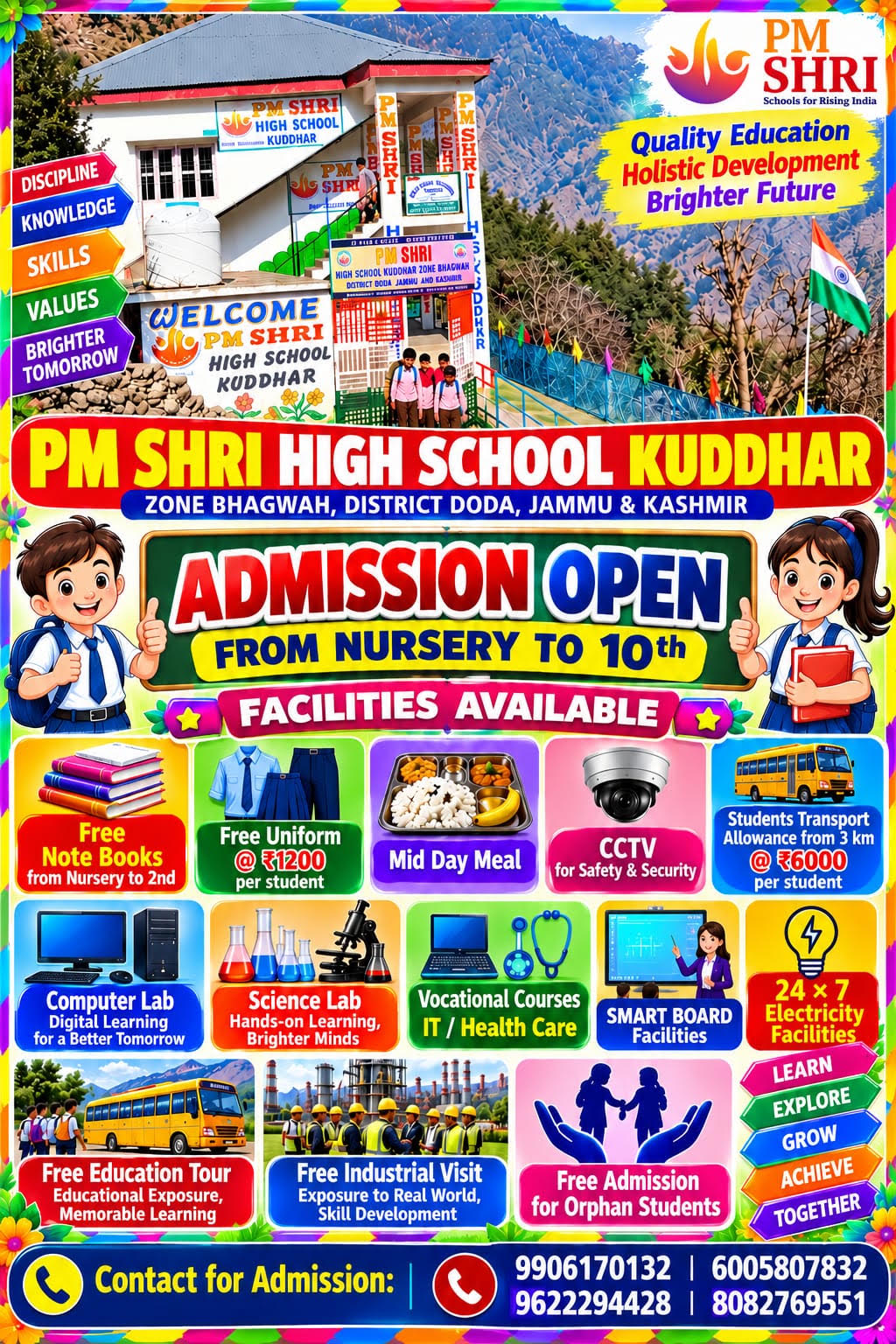 PM SHRI High School Kuddhar launches Enrolment Drive for Academic Session 2026–27