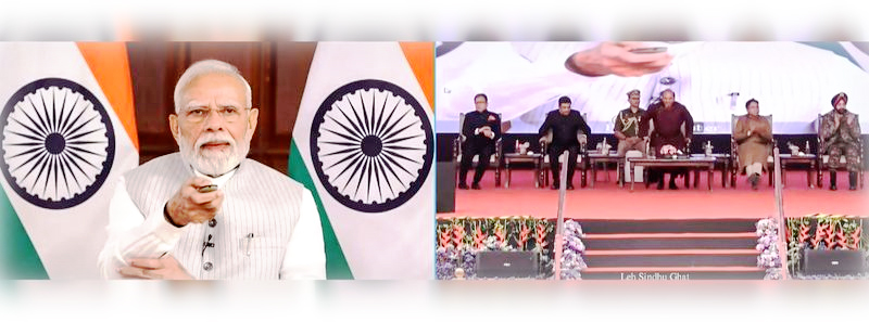 PM Modi inaugurates 5 key projects worth Rs 3,350 Crore in Ladakh