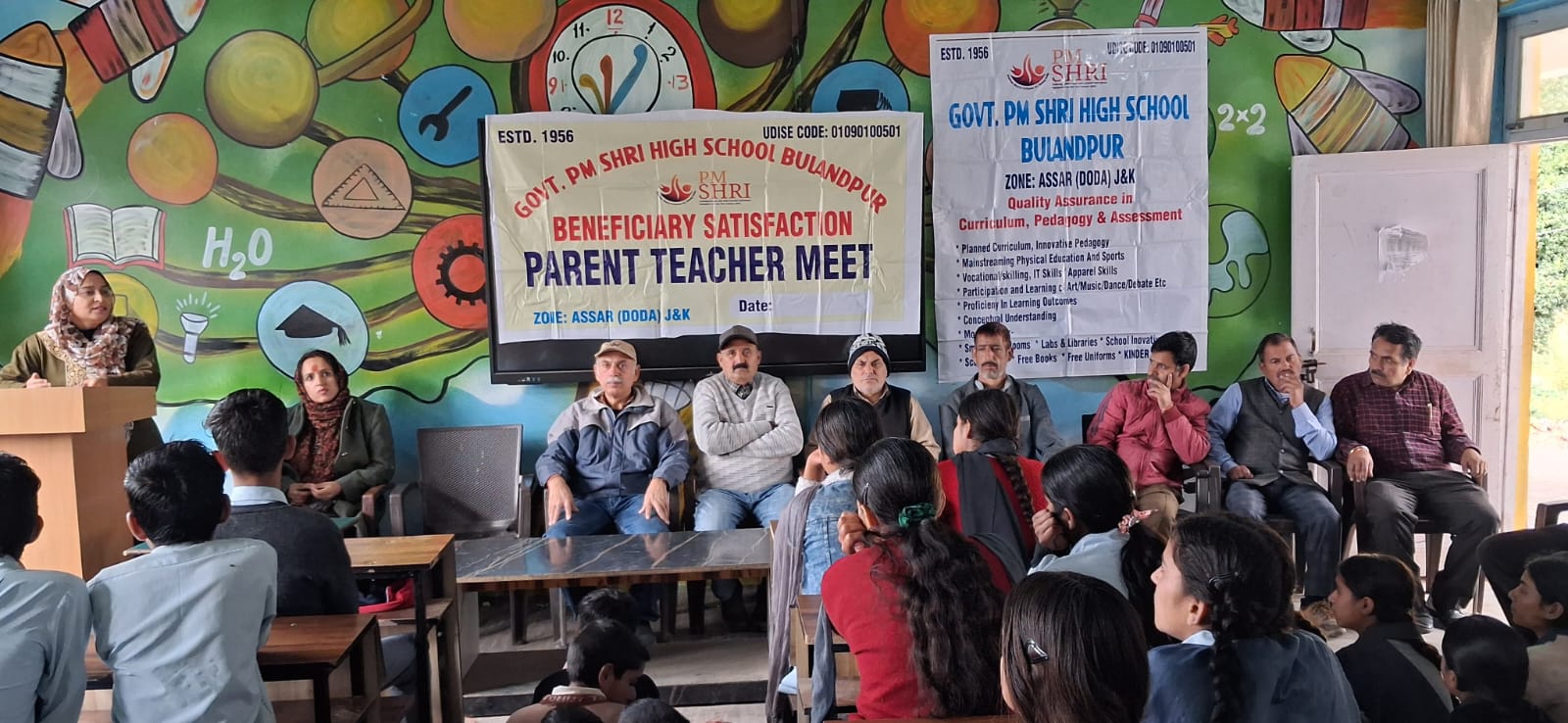 Parent-Teacher Meeting held at Govt PM SHRI High School Bulandpur