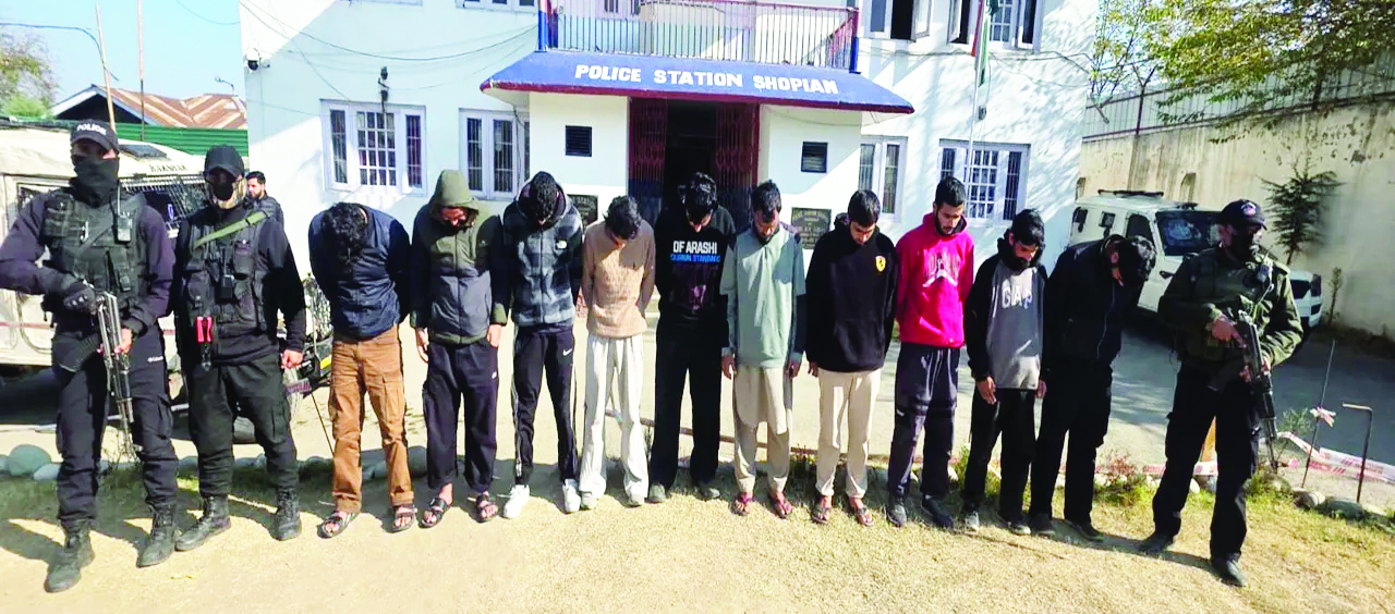 J&K Police bust terror financing module in Shopian; 10 terrorist associates arrested