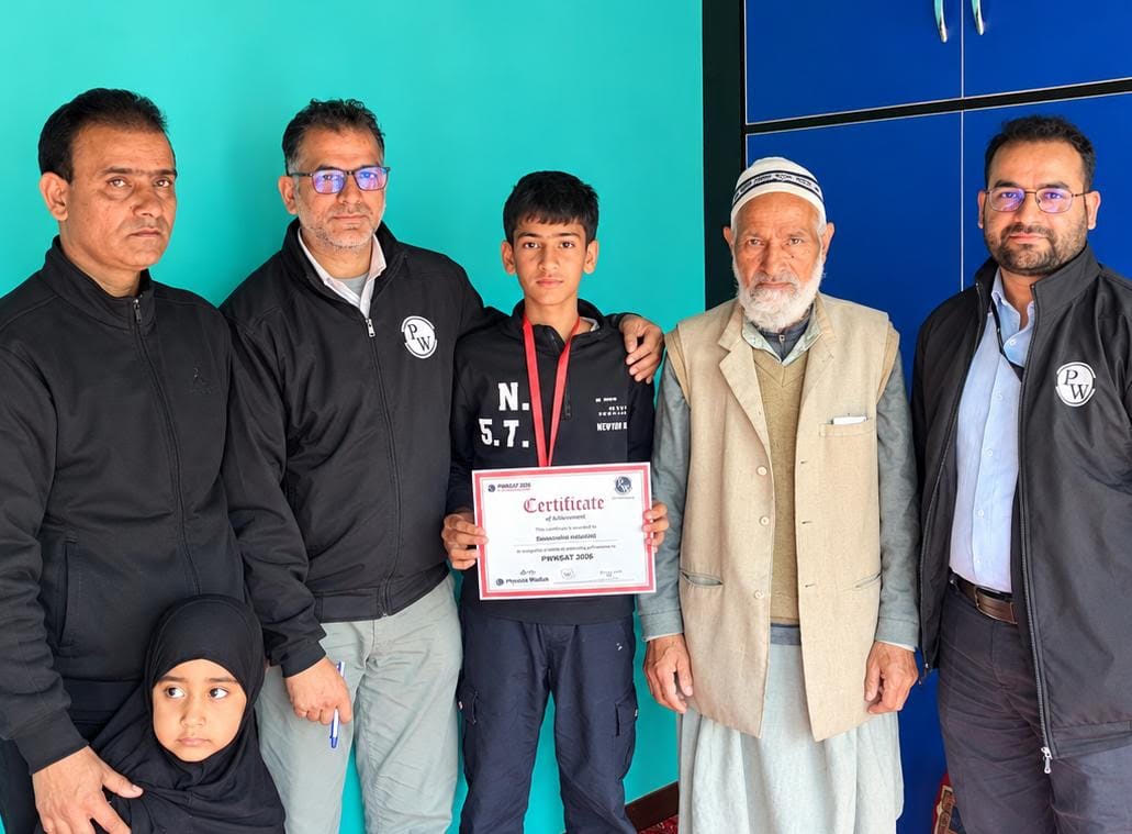 Qazigund Boy Farhan Itoo tops PWNSAT 2026 secures AIR 1
