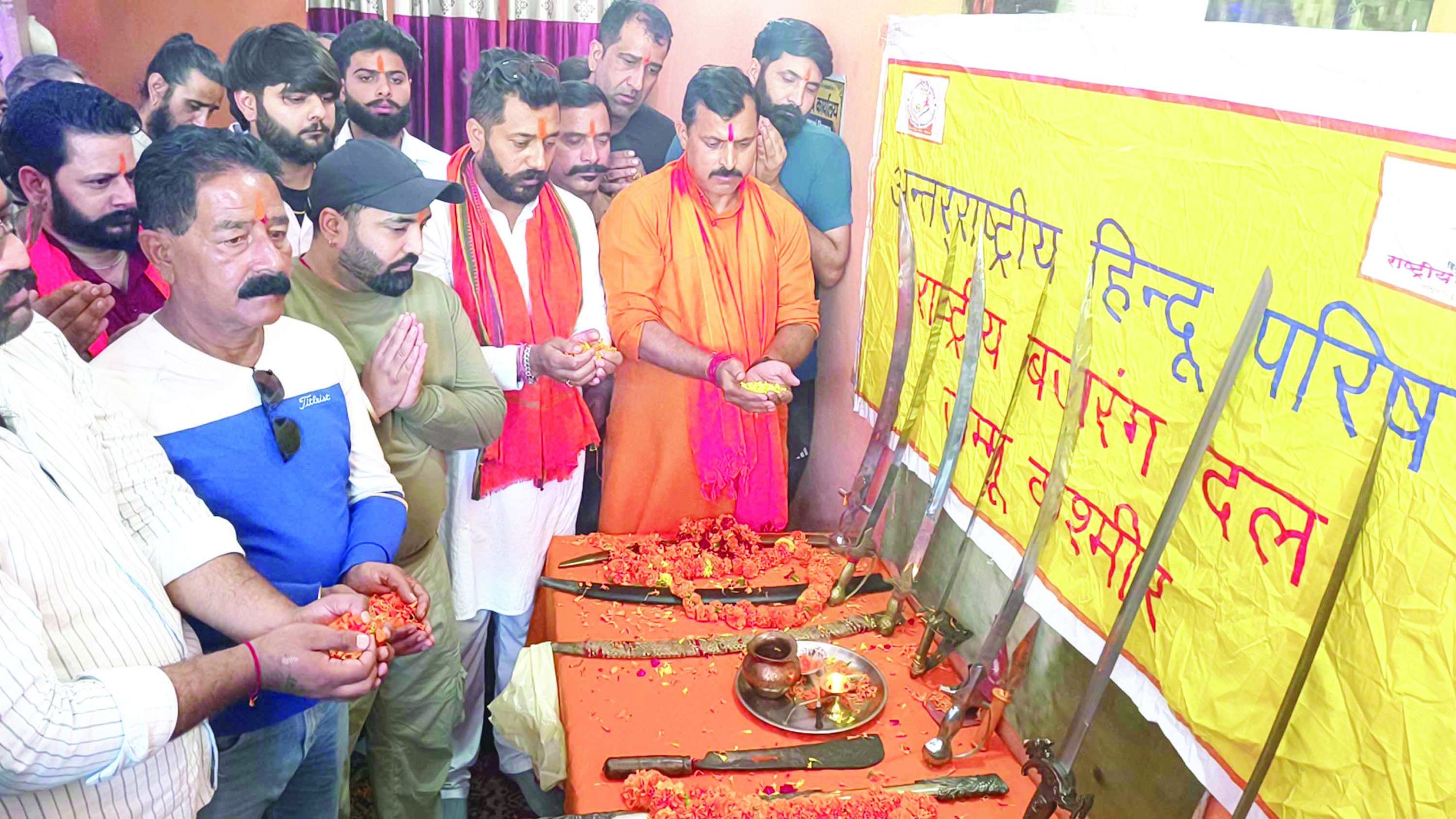 Bajrang Dal organises Shastra Pujan to promote Sanatan traditions