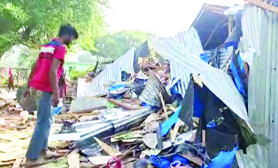 Nearly a dozen Rohingya structures on forest land demolished in Jammu