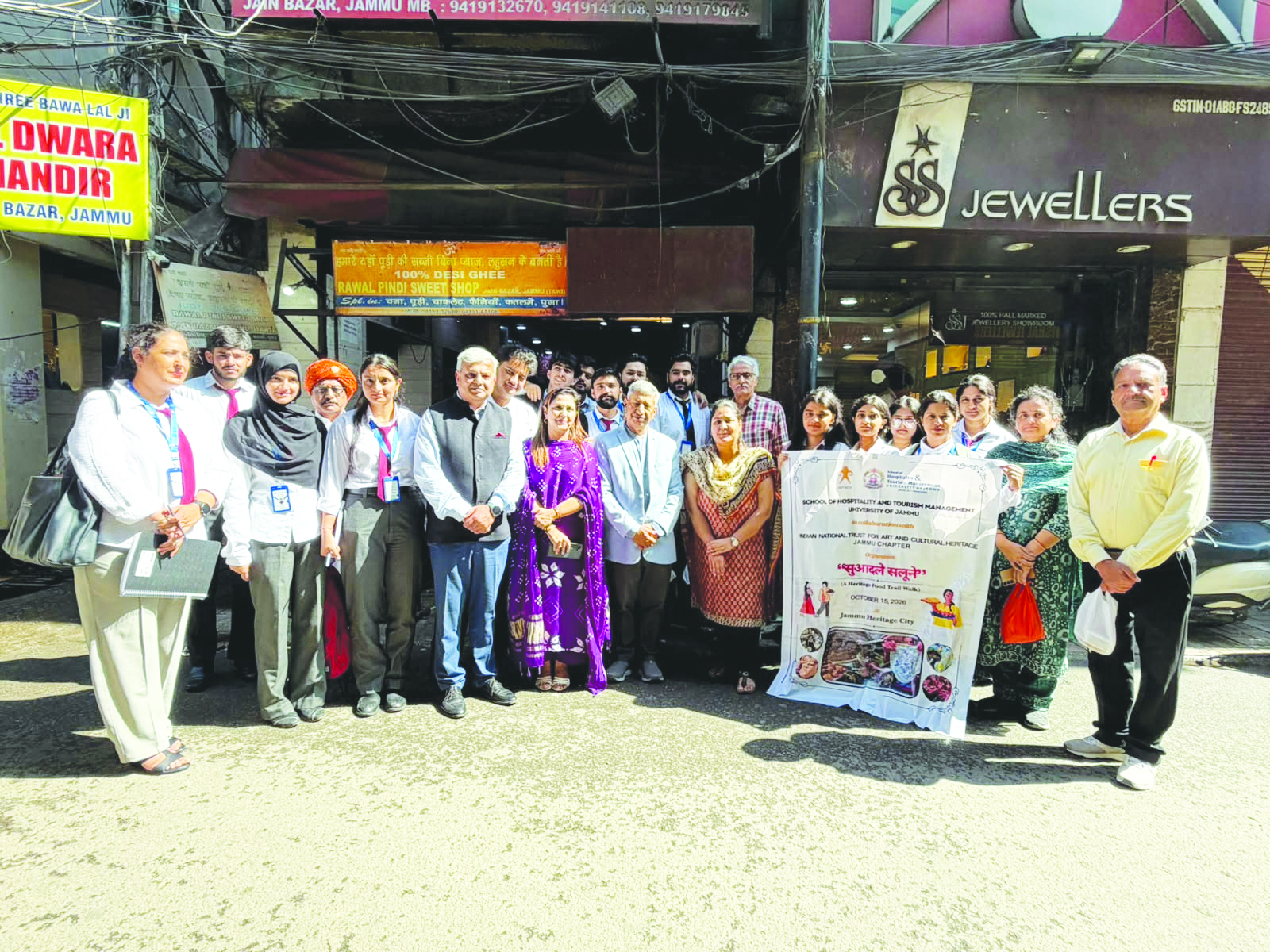 SHTM, JU in collaboration with INTACH organises Heritage Food Trail Walk