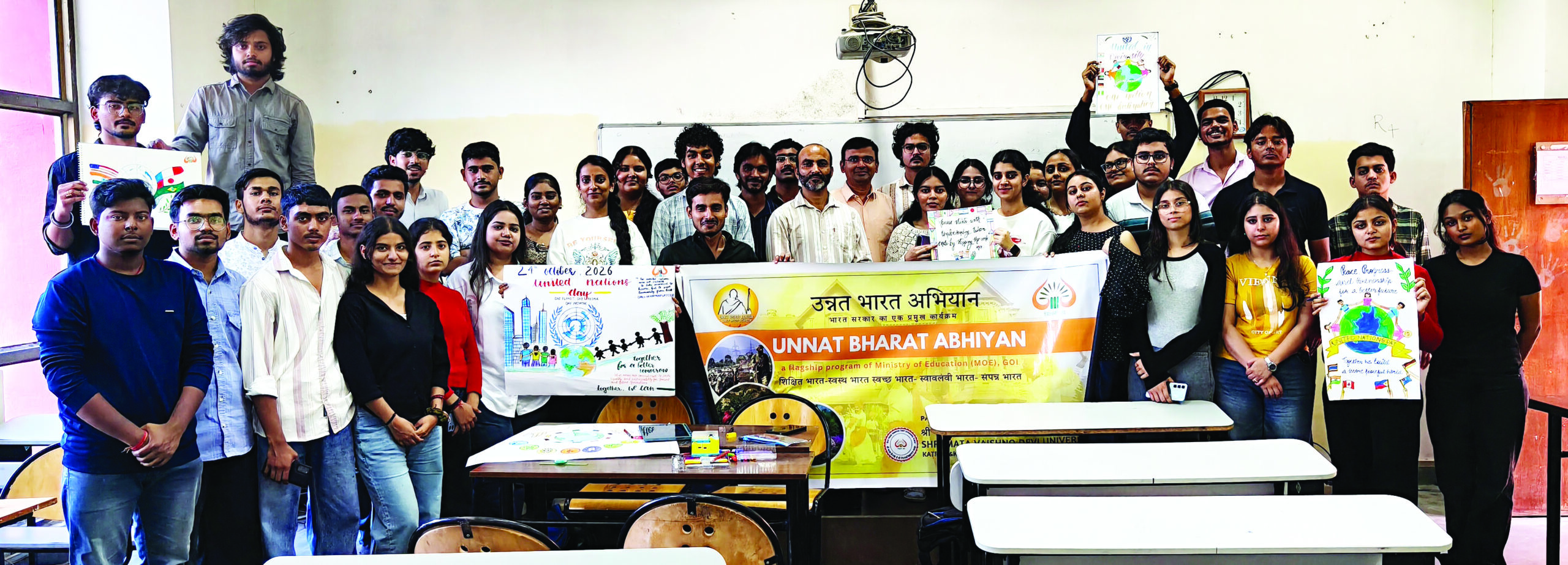 SMVDU organises poster-making competition to mark United Nations Day SMVDU organises poster-making competition to mark United Nations Day