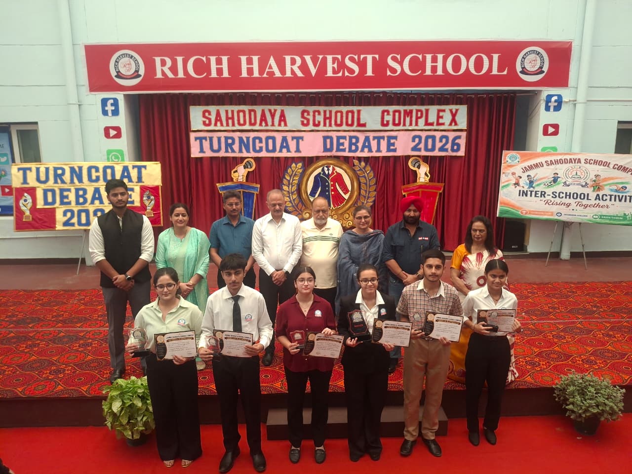 Sahodaya Turncoat Debate Competition held at Rich Harvest School