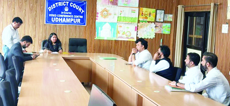 Secretary DLSA Udhampur holds review meeting with Panel Lawyers of DLSA/TLSCs