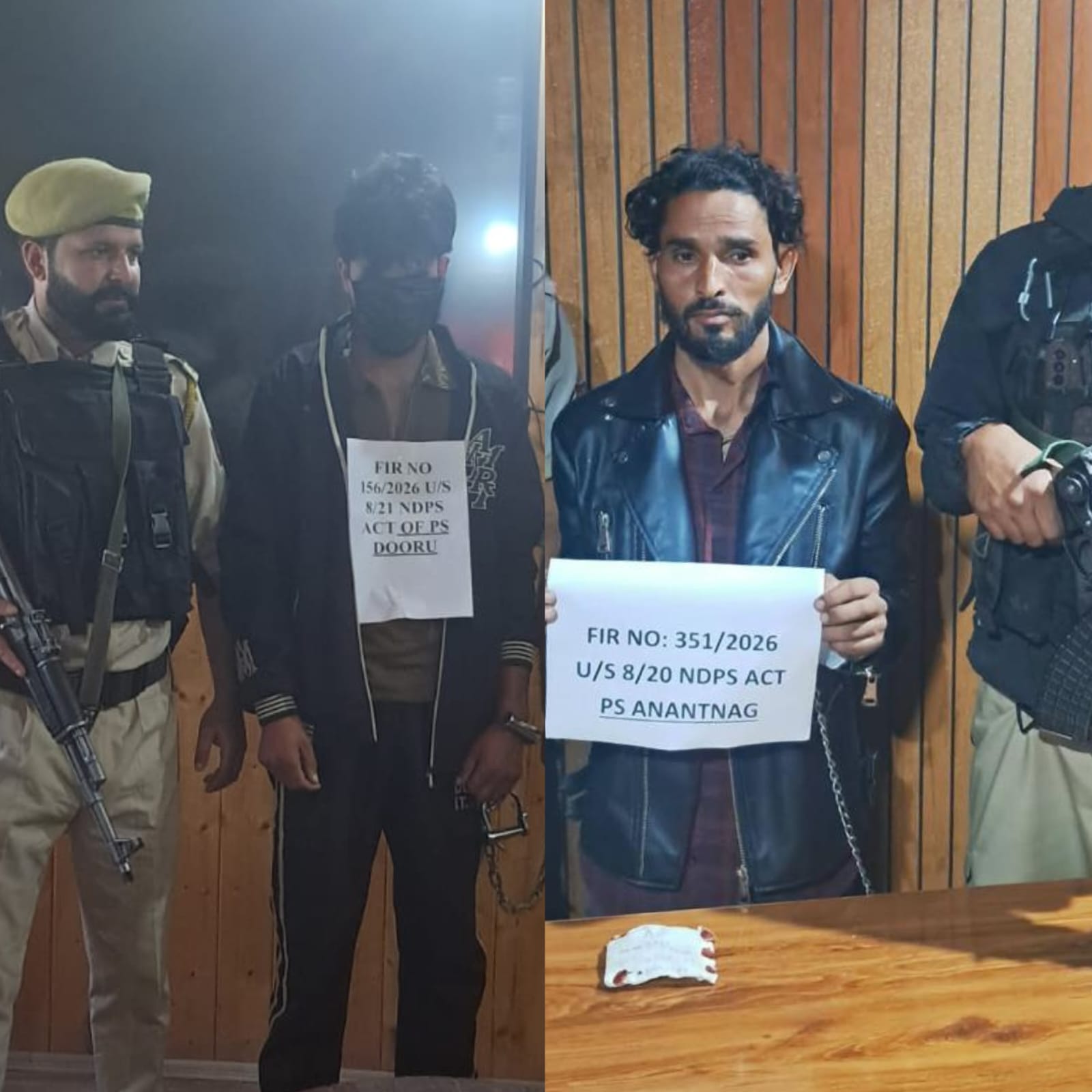 Two drug peddlers apprehended, narcotics recovered