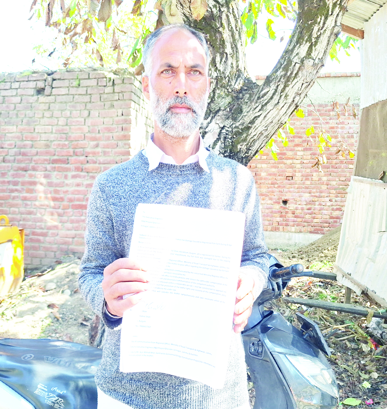 Two years on, Kulgam trout farmer awaits Rs 2.7 lakh compensation from BS Builders, seeks DC’s intervention